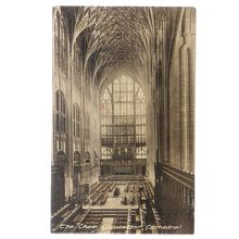 THE CHOIR, GLOUCESTER CATHEDRAL. unused vintage postcard BLANK BACK =