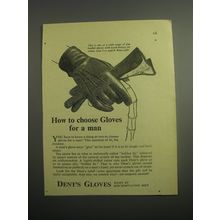 1948 Dent's Gloves Ad - How to choose gloves for a man
