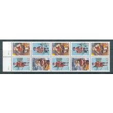 3004-3007b 32c Christmas Fine MNH Pane/10 P# P1111 L00232