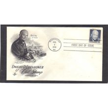 FDC Art Craft 1393 6c Dwight Eisenhower (Cachet-U/A) CV39324