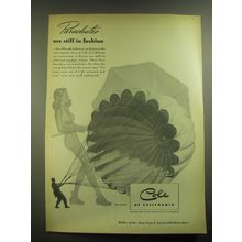 1945 Cole of California Swimsuits Ad - art by Ron Wicks - Parachutes