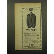 1959 Chipp Fashion Advertisement - Ready Cut Suit from $100