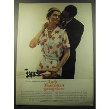 1960 Lady Manhattan Fashion Ad - In your wonderful world