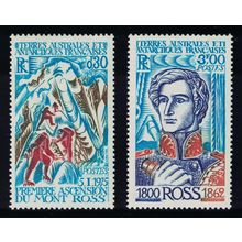 FSAT TAAF Ross Commemoration 2v 1976 MNH SG#111-112 MI#109-110