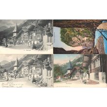 Meiringen Aareschlucht Hotel De Sauvage 4x Switzerland Postcard s