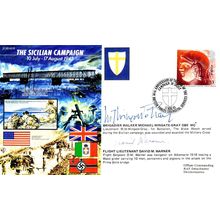 Sicilian Campaign WW2 Michael Wingate Gray OBE & David Warner Hand Signed FDC