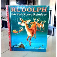 Old Little Golden Book Walt Disney Rudolph The Red Nose Reindeer G Edition 1963