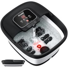 HOSPAN Collapsible Foot Spa with Heat, Bubble, Red Light, and Temperature Contro