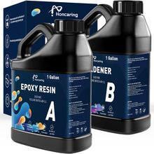Epoxy Resin 2 Gal Kit, Crystal Clear Epoxy Resin Kit, Less Bubble & Low Odor Res