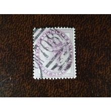 1881 GB Queen Victoria SG172 1d lilac used stamp Shrewsbury 708-3 duplex numeral