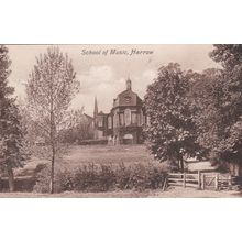 HARROW - SCHOOL OF MUSIC. PRINTED POSTCARD. ED 538