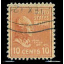 Used 815 10c John Tyler Barely Clears M07937