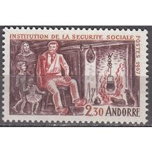 Andorre Français 1967 Michel 203 Neuf ** Cote (2008) 11.50 € Sécurité sociale