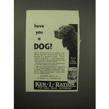 1930 Ken-L-Ration Dog Food Ad - Have You a Dog?