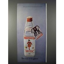 1971 Beefeater Gin Ad - The Gin of England