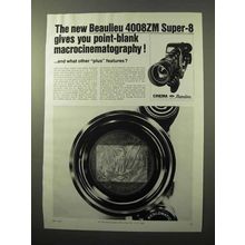 1971 Beaulieu 4008ZM Super-8 Movie Camera Ad