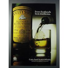 1977 Cutty Sark Scotch Ad - Scotlands Best Distilleries