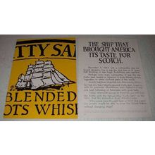 1977 Cutty Sark Scotch Ad - Ship Brought America