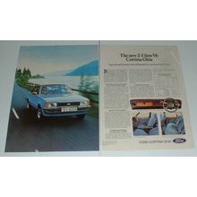 1977 Ford 2.3 Litre Cortina Ghia Car Ad - Smooth