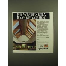 1987 Andersen Windows Ad - Put More Than Just a Roof Over Your Head