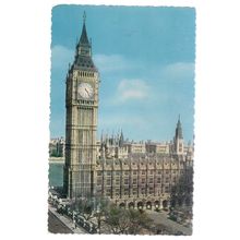 BIG BEN, WESTMINSTER, LONDON . unused vintage postcard. by Fry.. =