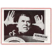 Ronald Reagan Madman American President Postcard