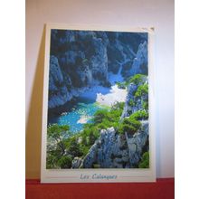 LES CALANQUES, FRANCE used postcard 2002 postmark =