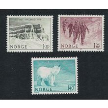 Norway Polar Bear Norwegian Administration of Spitzbergen 3v 1975 MNH