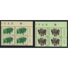 Faroe Is. Music Dance Europa CEPT 2v Corner Blocks of 4 1981 MNH SG#62-63