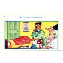 SEASIDE COMIC POSTCARD BY TROW NUMBER 12009 PUBLISHED BY BROOK PUBLISHING (4316)