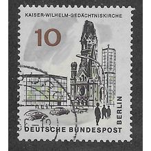 BERLIN -1965 10pf 'NEW BERLIN- KAISER WILHELM CHURCH' FINE USED (EBID63-195)