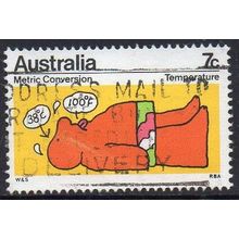 Australia 1973 Metric Conversion - Temperature 7c Used