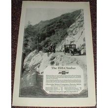 1923 Chevrolet Car Ad, Hill-Climber NICE!!!