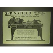 1922 Springfield New Standard Engine Lathe Ad