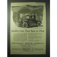 1923 Chevrolet Utility Coupe Car Ad - Easy to Own