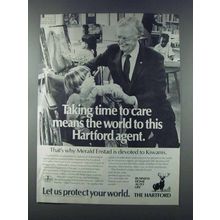 1981 Hartford Insurance Ad - Taking Time to Care