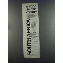 1982 Satour South African Tourist Corp. Ad - A World