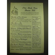 1924 Little, Brown & Company Ad - Life of Olive Schreiner