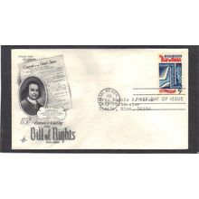 FDC Art Craft 1312 5c Bill of Rights (Cachet-Typed/A) CV39291