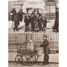 London Market Stalls 2x Victorian 1970s Real Photo Postcard s