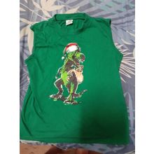 boys christmas shirt with dinosaur size 12