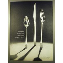1961 Reed & Barton Dimension Silverware Ad - Sterling seen in a new light