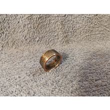 1991 Kennedy Half Dollars size 9 coin ring Handmade (A)