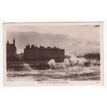 Waves & Cloud Weston-Super-Mare Postcard 1909 RP Somerset