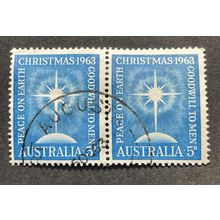AUSTRALIA 1963 SG 0361 USED PAIR