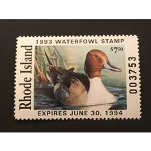 ICOLLECTZONE US Rhode Island 1993 #5 Duck Stamp VF NH