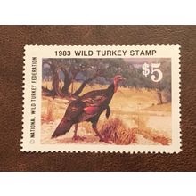ICOLLECTZONE Wild Turkey Federation 1983 Stamp VF NH