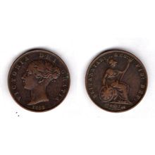 Great Britain. Victoria. Halfpenny 1858. dy22278
