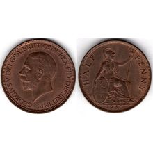 Great Britain. George V. Halfpenny 1930. dy23505