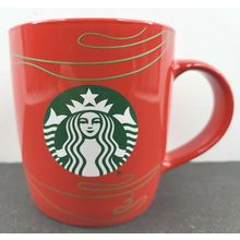 Starbucks Holiday Red Mug 2020 Green Mermaid 12 Oz Handled Drink Coffee Tea Cup